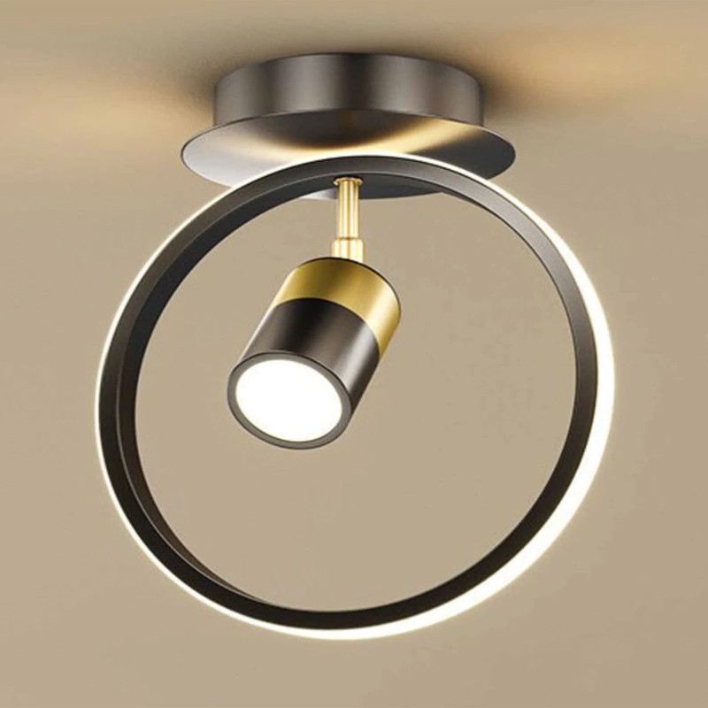 Round LED Track Metal Ceiling Light