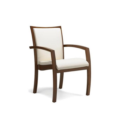 Rezzan Solid Wood Arm Chair